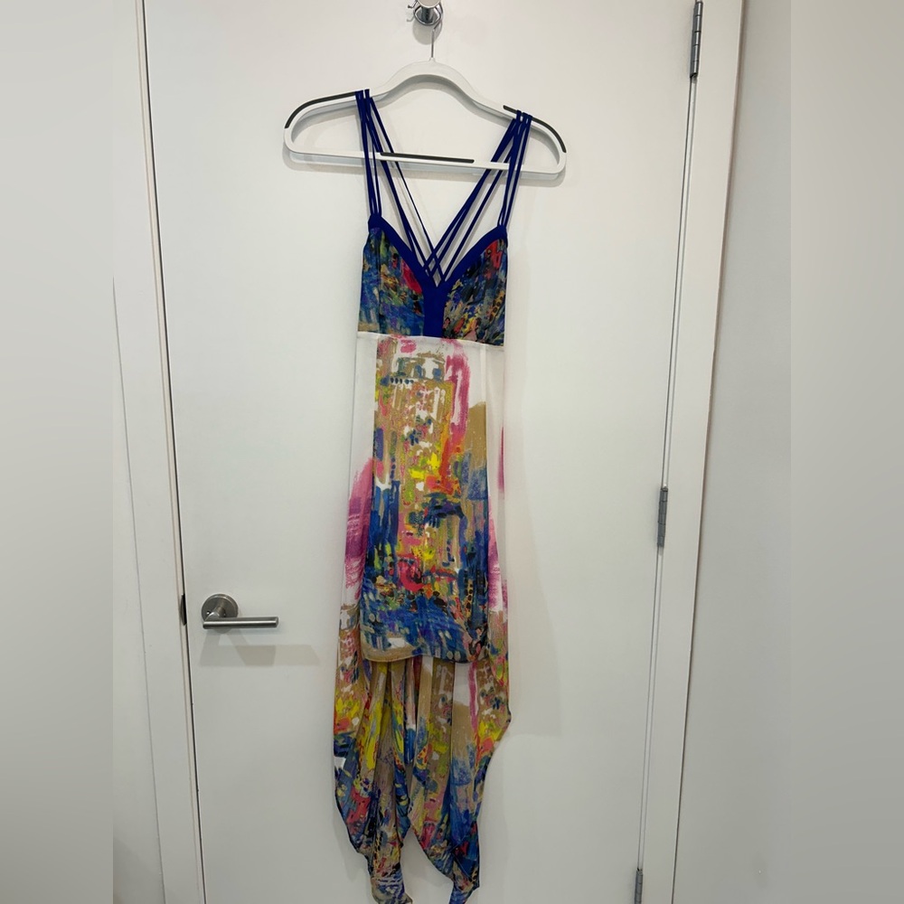 Colorful Strappy Maxi Dress